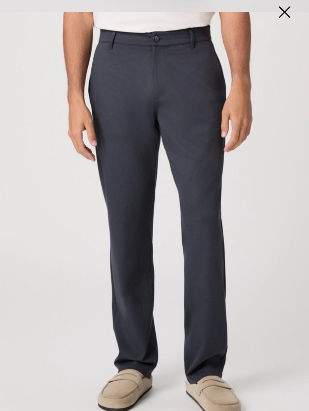 Paige Men's Classic Straight Dress Pants in Grey Color